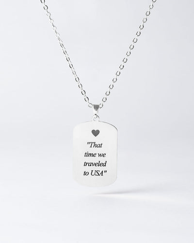 Dogtag Halsband 
