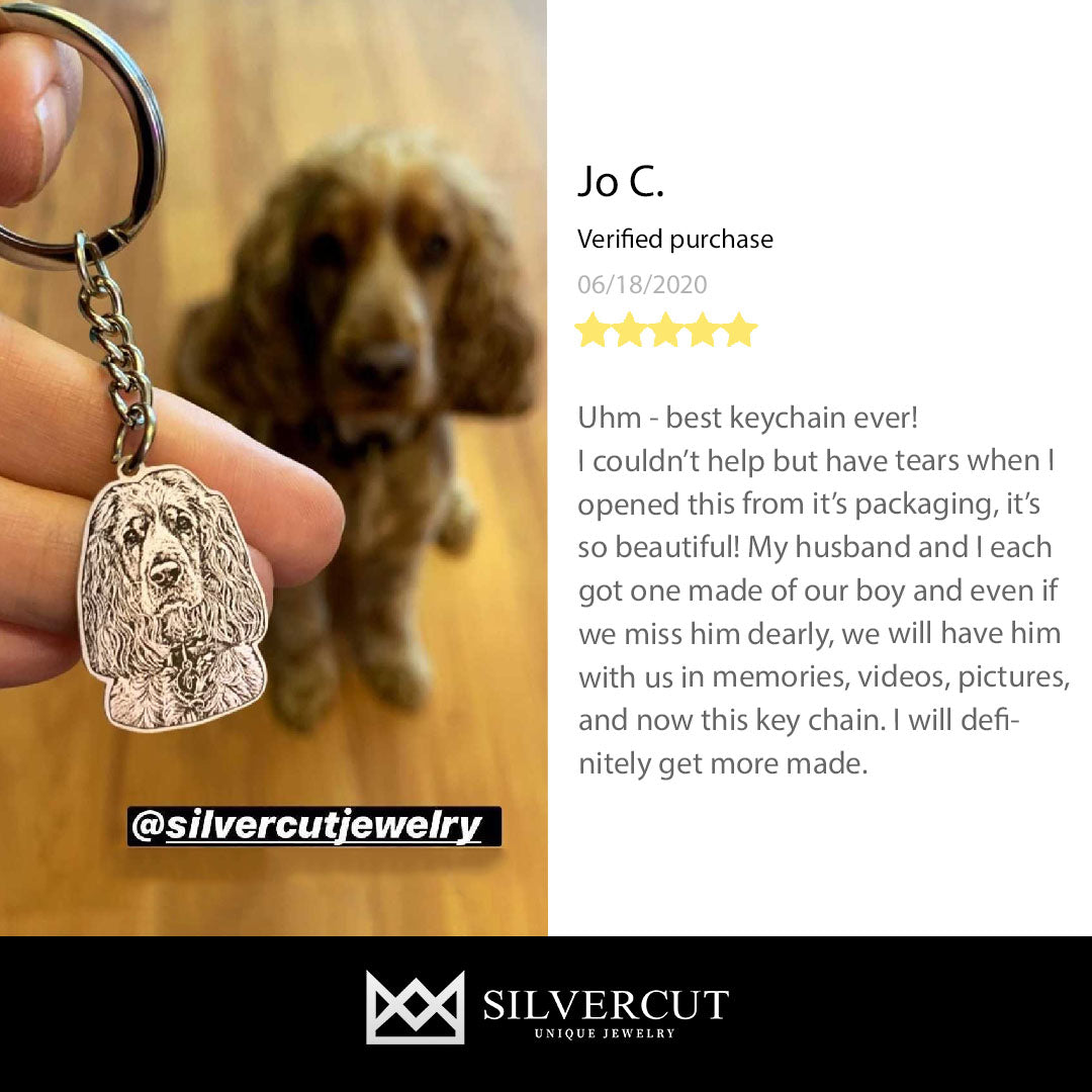 Silvercut Nyckelring